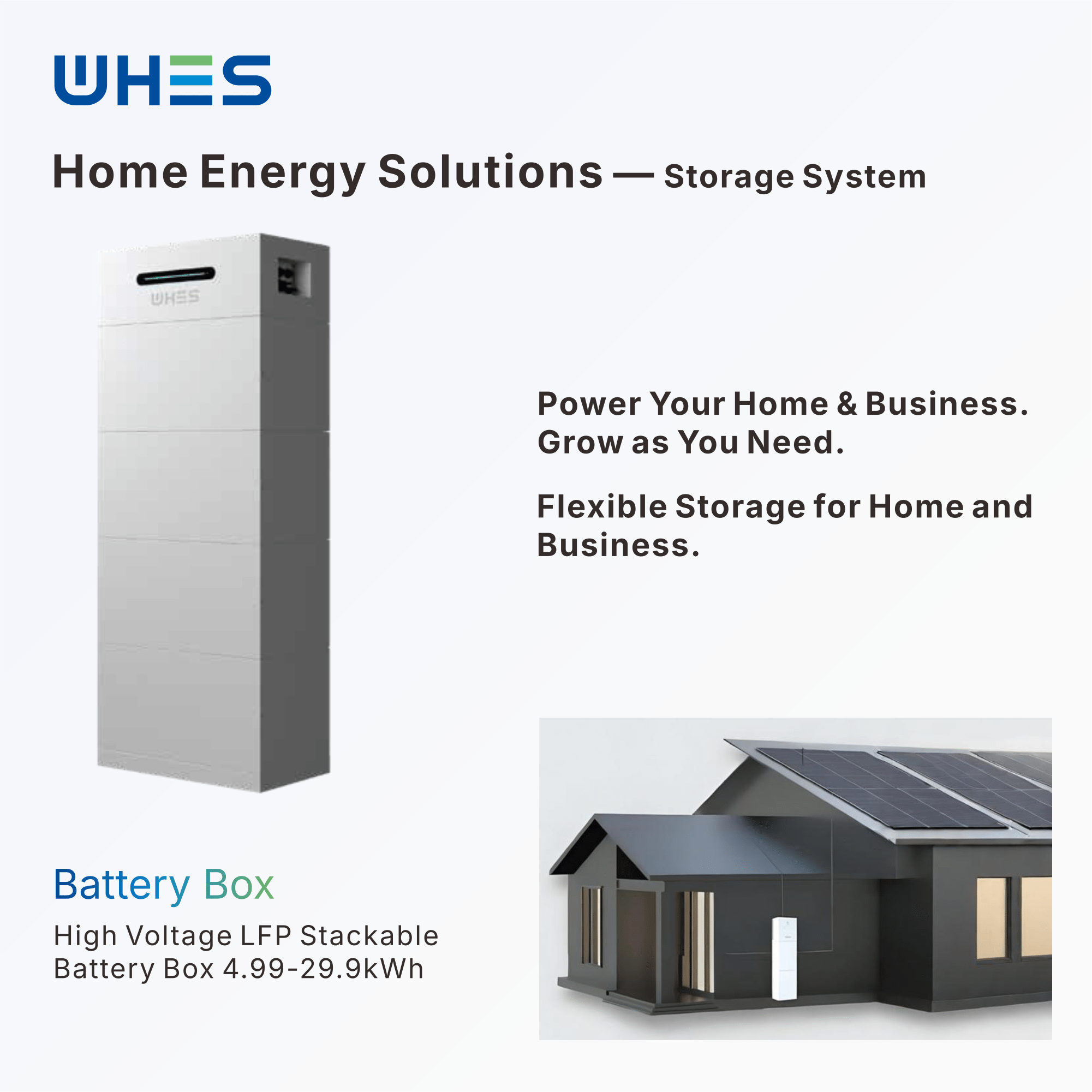 High Voltage LFP Stackable Battery Box 4.99-29.9kWh