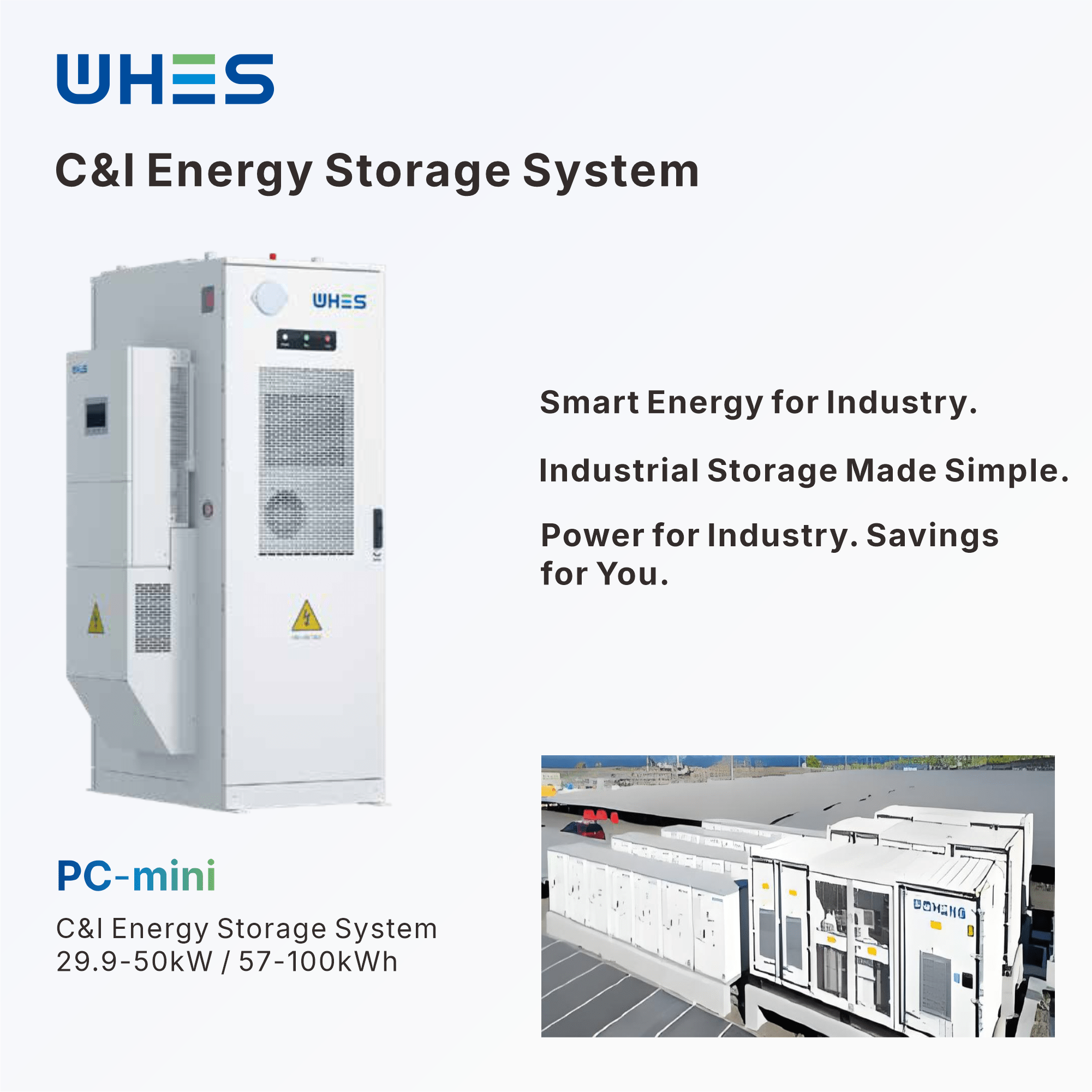 C&I Energy Storage System29.9-50kW / 57-100kWh